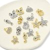 16Pcs 2 Colors 8 Styles Alloy Crystal Rhinestone Pendants FIND-YW0012-53-2