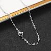 Non-Tarnish 304 Stainless Steel Necklace MAK-K004-09P-1