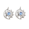 304 Stainless Steel Rhinestone Pendants STAS-Z166-24P-03-1