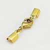 Clip Ends With Lobster Claw Clasps X-KK-G144-G-2