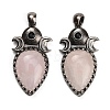 Natural Rose Quartz Pendants GG-CBACC2B-05AS-04-1