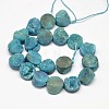 Flat Round Electroplated Natural Druzy Quartz Crystal Beads Strands G-A141-10mm-A01-2