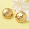 Ion Plating(IP) 304 Stainless Steel Half Round Stud Earrings for Women EJEW-M089-10G-2