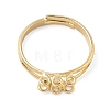 Adjustable Brass Finger Ring Trays for Hanging Pendant KK-K414-03B-G-2