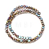 Electroplated Transparent Glass Beads Strands GL-CBA98F0-06B-01-3