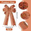 2Pcs Tartan Pattern Polyester Bowknot Display Decoration DIY-CA0004-32-2