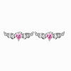 Anti-Tarnish Wing Rhodium Plated 925 Sterling Silver Micro Pave Cubic Zirconia Stud Earrings for Women EJEW-Q804-01P-1