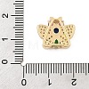 Brass Micro Pave Cubic Zirconia Slide Charms ZIRC-I068-22G-02-3