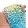 Transparent Painted Glass Beads Strands DGLA-A034-T4mm-A13-2