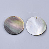 Black Lip Shell Pendants X-SSHEL-S251-36C-2