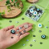 74Pcs 10 Styles Handmade Evil Eye Lampwork Beads LAMP-TA0002-73-6