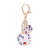 Dice Shape Plastic Keychain KEYC-L028-01G-2