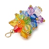 Glass Beads Pendants PALLOY-JF03014-4