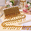 Polyester Metallic Thread Lace Tassel Ribbons OCOR-WH0108-42C-5