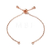 Rack Plating Brass Cable Chain Link Bracelet Making KK-TAC0016-05RG-1