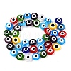 Handmade Evil Eye Lampwork Beads Strands LAMP-N024-27C-M-2