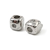 Brass Clear Cubic Zirconia Beads KK-D106-10P-2