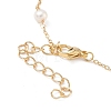 Natural Pearl Beaded Chain Bracelet BJEW-JB09447-3