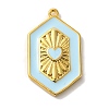 Rack Plating Brass Enamel Pendant KK-A229-31G-07-1