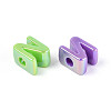 UV Plating Opaque Acrylic European Beads OACR-M027-03N-3