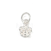 925 Sterling Silver Flower Charms STER-K183-14S-1