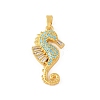 Ocean Brass & Rhinestone Pendants RB-CBA4B36-04G-02-1