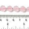 Natural Rose Quartz Beads Strands G-P534-A05-01-5