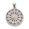 Brass Micro Pave Cubic Zirconia Pendants KK-L229-072P-1