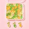 36Pcs 3 Colors Lemon Acrylic Pendants PALLOY-FS00059-02-7