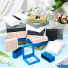 3 Bags 3 Styles Square Transparent PE Thin Film Suspension Jewelry Display Box CON-TA0001-38G-10