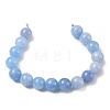 Dyed Natural Malaysia Jade Beads Strands G-G021-01D-07-4