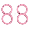 Spray Painted Alloy 8-shaped Keychain Clasps PW-WGE4E28-02-1