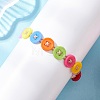 Acrylic Sewing Buttons Beaded Bracelets BJEW-JB12742-1