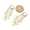 Brass Dangle Hoop Earrings EJEW-TA00265-3