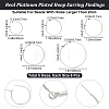 Beebeecraft 30Pcs 6 Style Brass Hoop Earring Findings FIND-BBC0003-23P-2