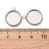 Non-Tarnish 304 Stainless Steel Pendant Cabochon Settings LS-X-STAS-K202-03E-P-3