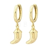 Chili Brass Hoop Earrings EJEW-Q015-17G-4