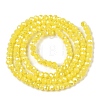 Electroplate Glass Beads Strands EGLA-A044-P1mm-B04-3