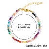 Faceted Round Natural Amethyst & Aquamarine & Apatite & Citrine & Carnelian Beaded Bracelets GF6950-3