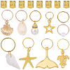 1 Bag Alloy Hair Braid Pendant OHAR-BM0001-06-7