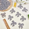 26Pcs Rhinestone Self-adhesion Cloth Patches PATC-WR0001-35-4