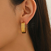 Triple Oval Stainless Steel Stud Earrings BE1288-4