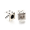 Tibetan Style Alloy European Bead Rhinestone Settings TIBE-L008-30AS-1