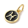 Real 18K Gold Plated Brass Enamel Charms KK-L216-001G-A01-2