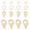 16Pcs 2 Styles Brass Lobster Claw Clasps KK-TA0009-17-3