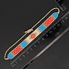 Miyuki Seed Braided Bead Bracelet BJEW-P269-32-3