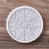 DIY Christmas Snowflake Pattern Cup Mat Silicone Molds DIY-E055-17-2