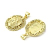 Brass Micro Pave Cubic Zirconia Pendants KK-H472-53M-G-2