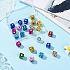 30Pcs UV Plating Acrylic Beads OACR-SC0002-45-7