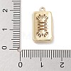 Brass with Clear Cubic Zirconia Pendants KK-Z061-21C-G-3